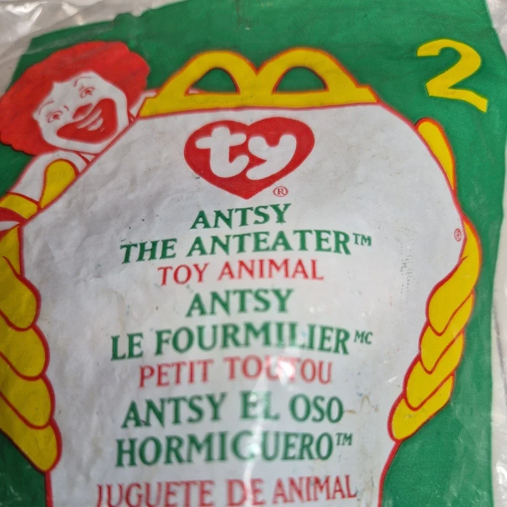 TY Beanie Baby McDonalds Antsy the Anteater 1999 #2 Sealed